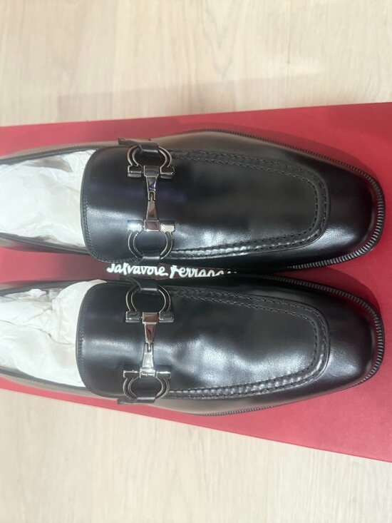 Men\'s Seattle Gancini Bit Leather Loafers - Nero - Size 6 main image 4